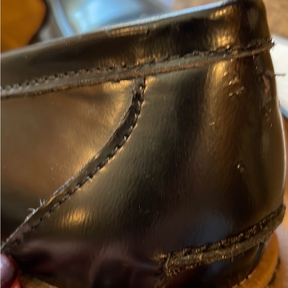 Sam Edelman Black Loafers with Gold Accent - Picture 4 of 5